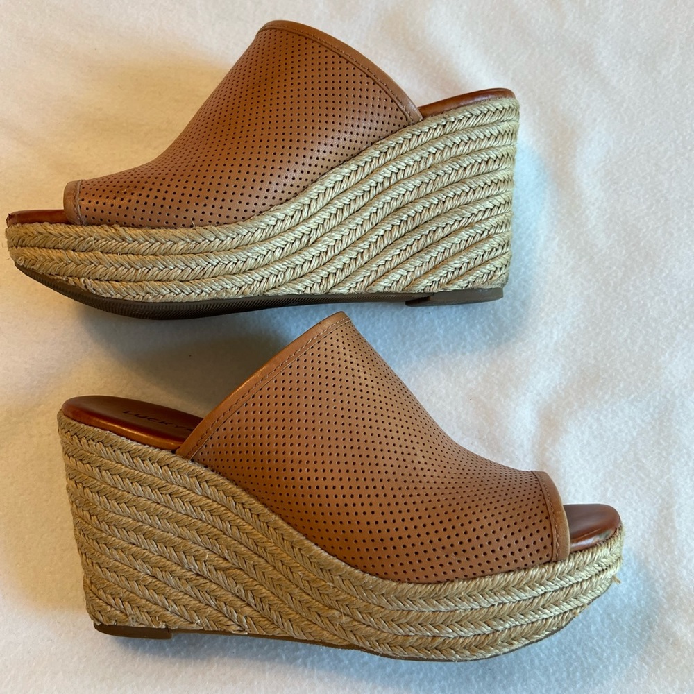 Lucky Brand Mackyla clay/ligth Montana wedges - Picture 2 of 10